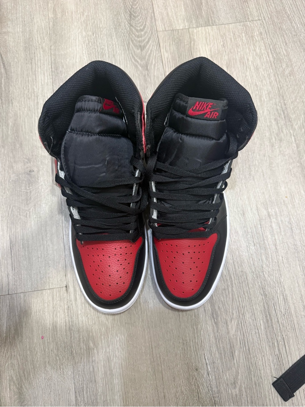 Nike Men's High-Top Sneakers in Black & Red